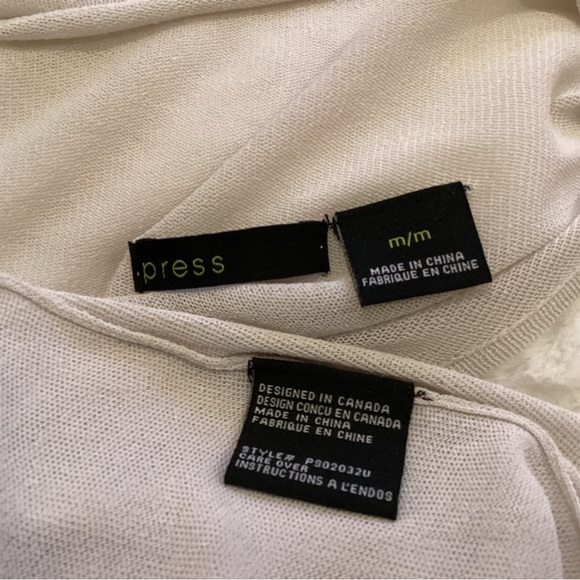 PRESS Sheer Mesh Duster Vest Fringed - Picture 5 of 5